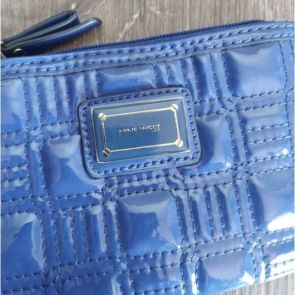Nine West Royal Blue Quilted Wristlet - Picture 3 of 6